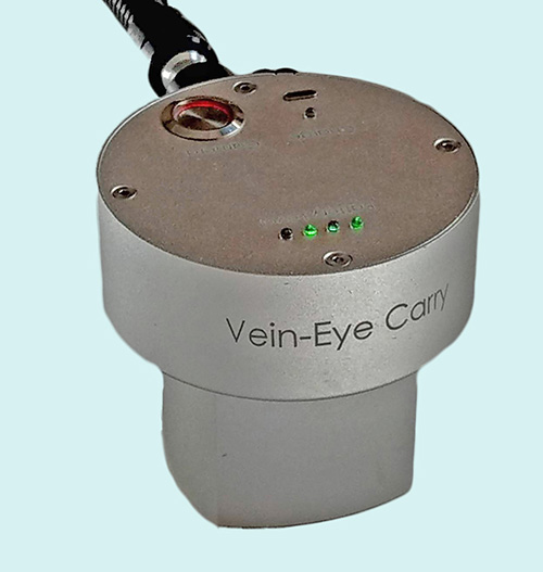 The camera of vein finder, the closeup view